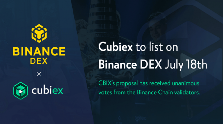CubieX thông báo ngày IDO trên BinanceDex