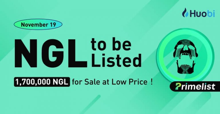 Huobi Primelist sẽ niêm yết NGL (Gold Fever) vào ngày 19 tháng 11