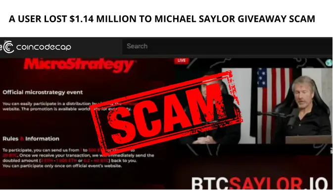 Một người dùng mất 1,14 triệu đô do hacker giả mạo Michael Saylor