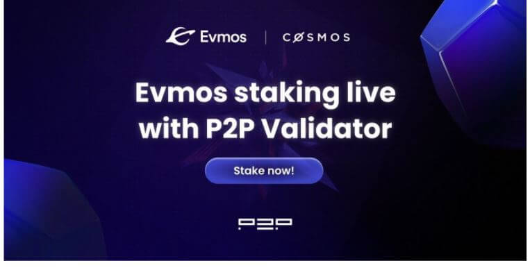Evmos Staking ra mắt Staking với P2P Validator