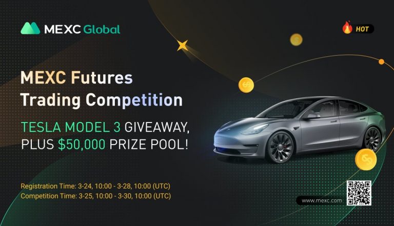 MEXC Global tổ chức cuộc thi Futures Trading dành cho các Trader với giải thưởng Tesla Model 3 và cùng nhau chia sẻ 50.000 USDT