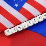 russian and usa flag sanctions