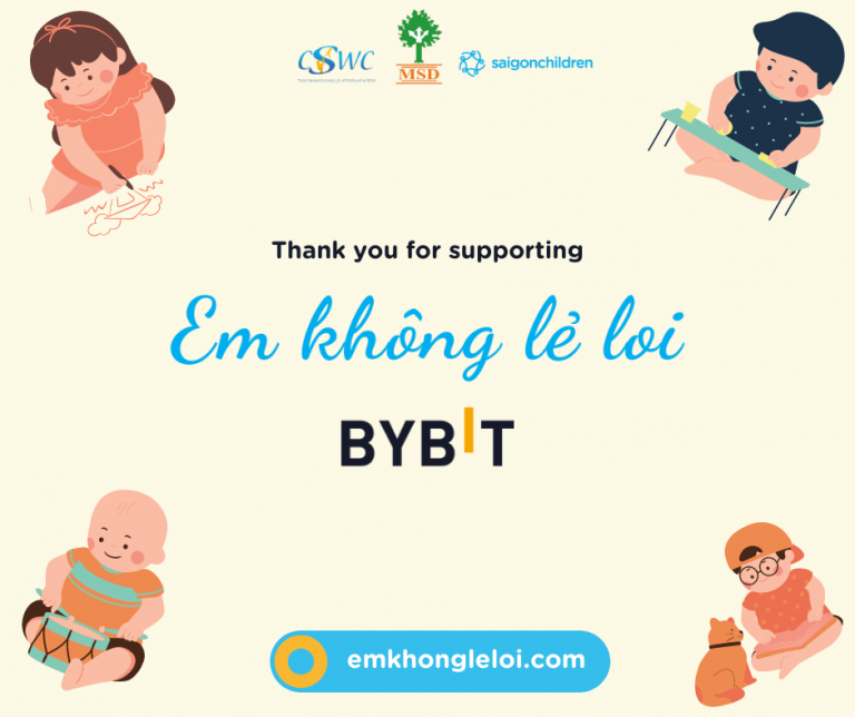 Bybit hợp tác Saigon Children tiếp nối chiến dịch “Em Không Lẻ Loi”