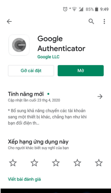 Liên kết Google Authenticator với BingX