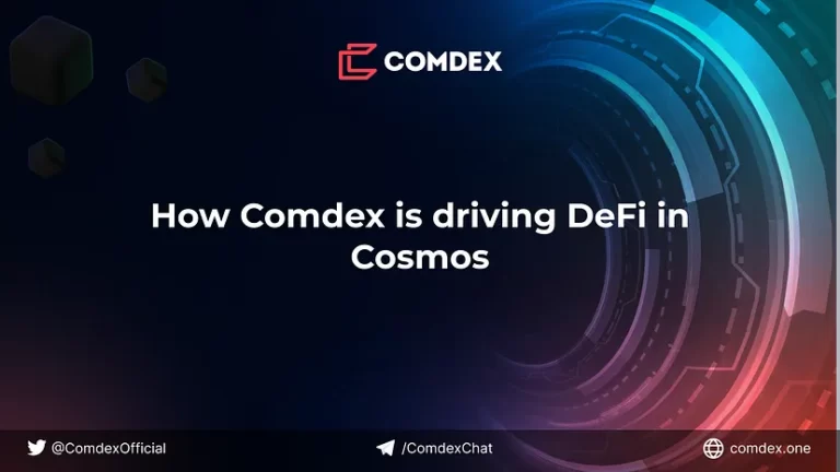 Comdex: Cách thúc đẩy DeFi trong Cosmos.