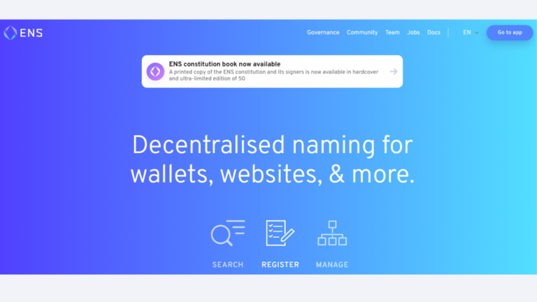 Ethereum Name Service (ENS) là gì?