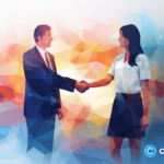 crypto-news-man-and-woman-shaking-hands-office-background-day-light-low-poly-style-v5