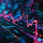 crypto-news-trading-chart-front-side-view-Exchange-building-background-bright-neon-colors-option09