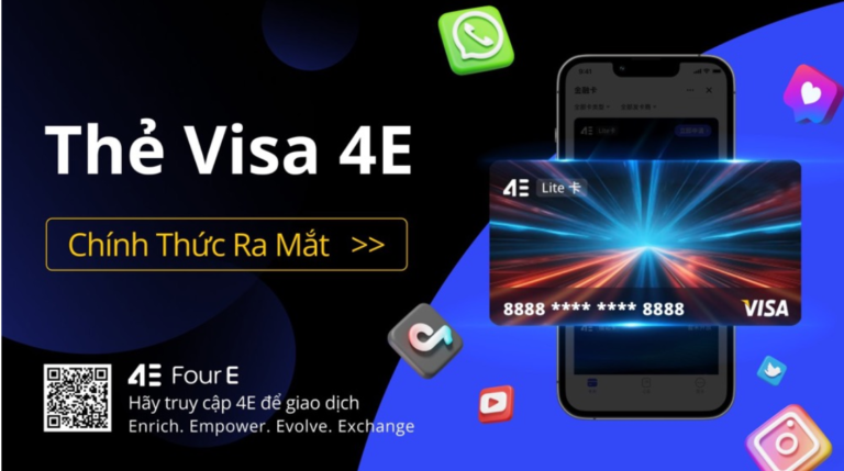 [Tin nóng] Ra mắt thẻ tiêu dùng Visa 4E, cho phép chi tiêu toàn cầu bằng tiền điện tử。