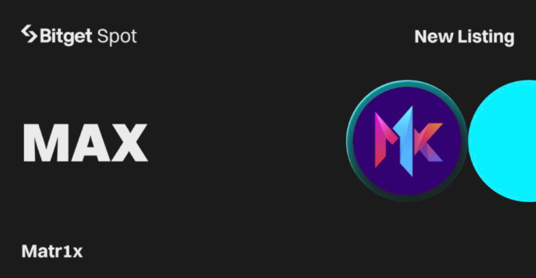 Bitget PoolX niêm yết Matr1x (MAX): Stake BTC, ETH và MAX để khai thác MAX
