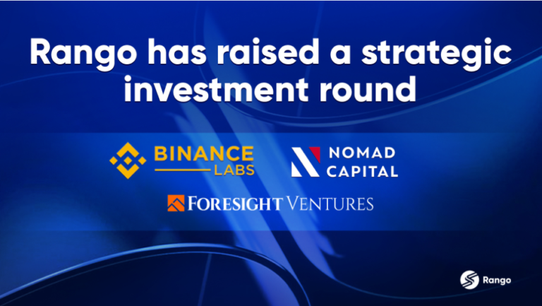 Rango hoàn tất vòng đầu tư mới, với Binance Labs là nhà đầu tư chính.