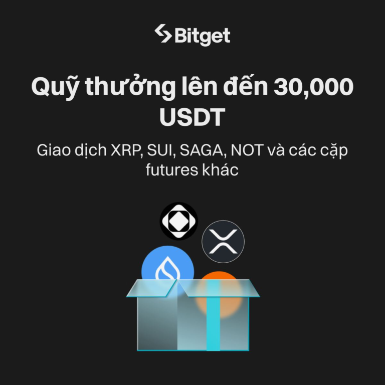 Cặp futures thịnh hành – Giao dịch XRP, SUI, SAGA, NOT và các cặp futures khác để chia sẻ 30,000 USDT!