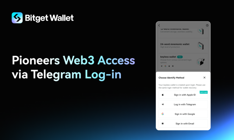 Bitget Wallet giới thiệu Ví MPC đăng nhập bằng Telegram, mang 950 triệu người dùng đến với Web3 