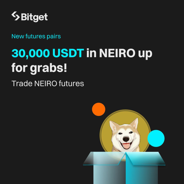 Cặp futures mới Bitget – Giao dịch futures NEIRO trúng 30,000 USDT