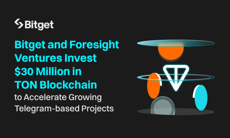 Bitget và Foresight Ventures đầu tư 30 triệu USD vào Blockchain TON để đẩy nhanh tốc độ phát triển của các dự án trên Telegram