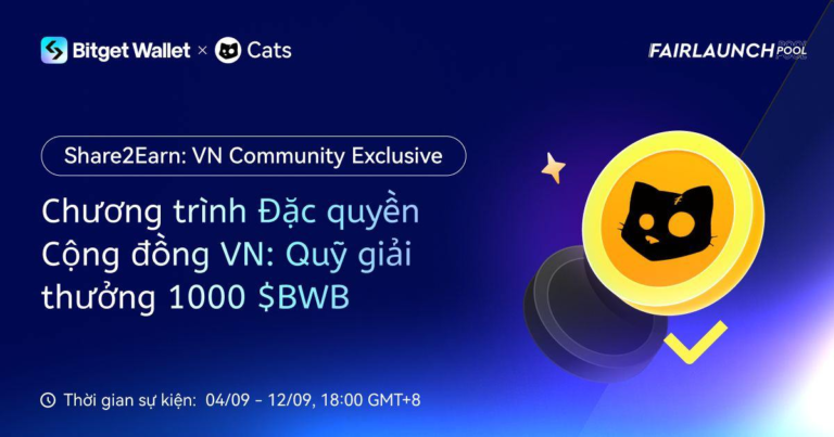 Chương Trình Share2Earn: GiveAway 1000 BWB của Bitget Wallet