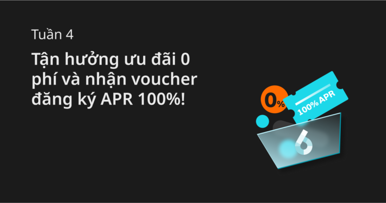 Chương trình tháng fiat Bitget Tuần 4: Tận hưởng ưu đãi 0 phí và nhận voucher đăng ký APR 100%!