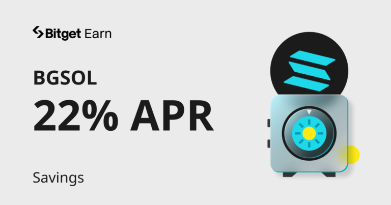 Đăng ký Tiết kiệm BGSOL với Bitget Earn và tận hưởng đến 22% APR
