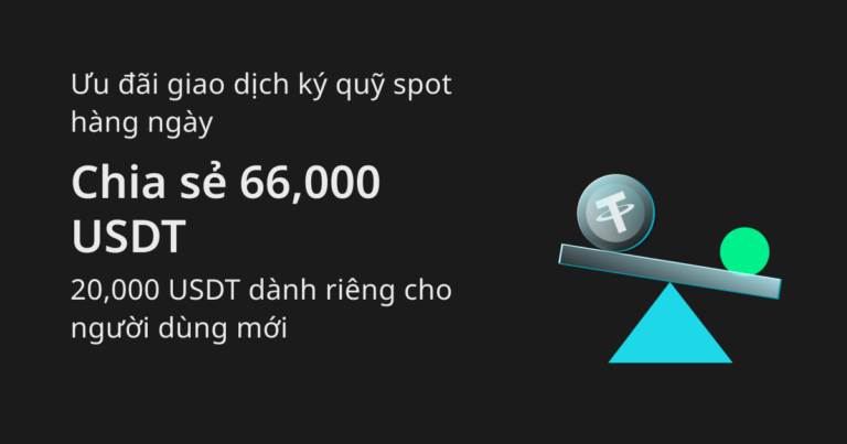 Thực hiện giao dịch ký quỹ spot hàng ngày trên Bitget để chia sẻ 66,000 USDT