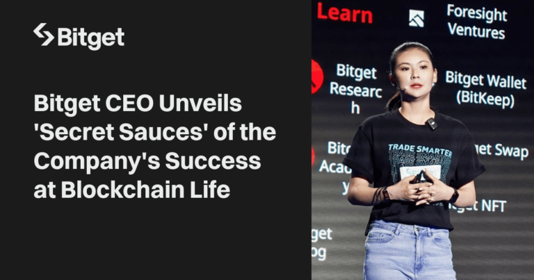 CEO Bitget – Gracy Chen tiết lộ ‘Công thức thành công’ của công ty tại Blockchain Life