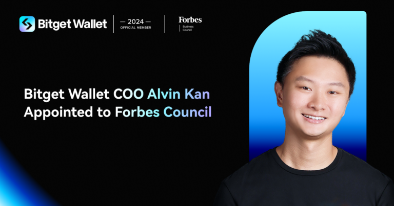 COO của Bitget Wallet – Alvin Kan, được bổ nhiệm vào Forbes Council để thúc đẩy đổi mới blockchain