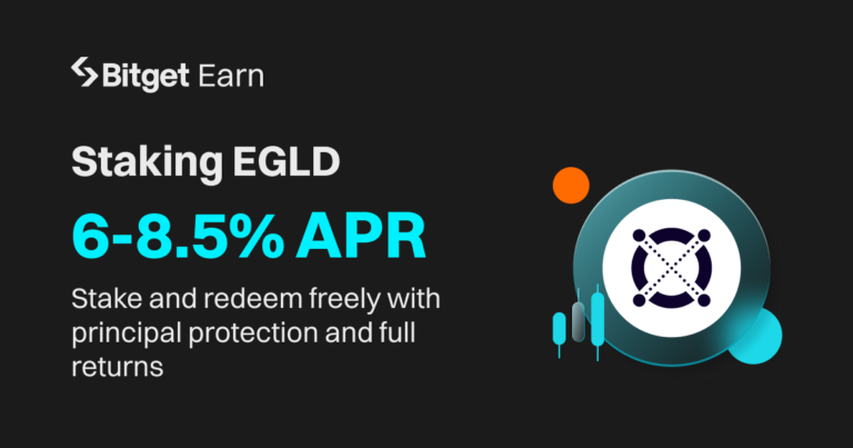 Bitget ra mắt Staking EGLD với 6-8.5% APR