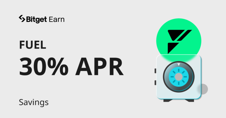 Đăng ký Tiết kiệm FUEL và tận hưởng đến 30% APR cùng Bitget