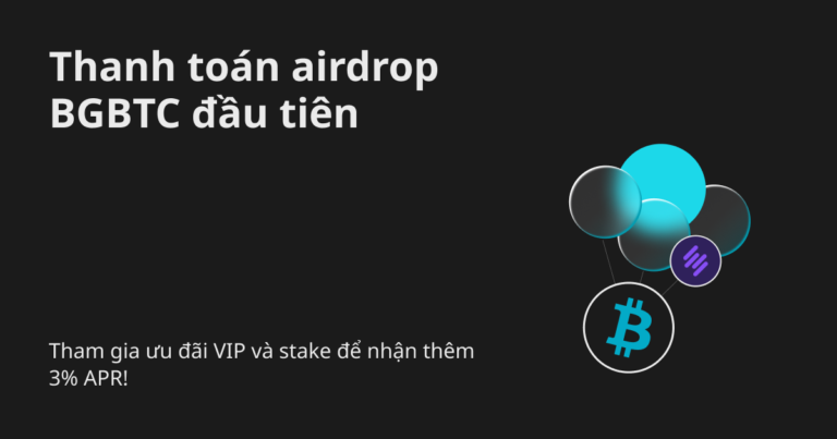 Bitget thanh toán airdrop BGBTC đầu tiên