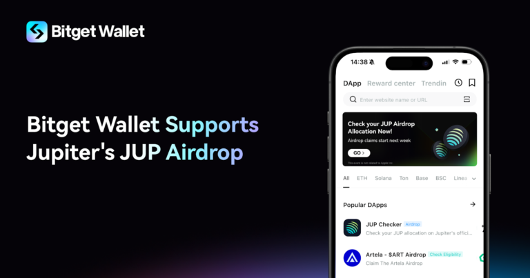 Bitget Wallet  hỗ trợ Airdrop JUP của Jupiter, công cụ kiểm tra điều kiện đã hoạt động