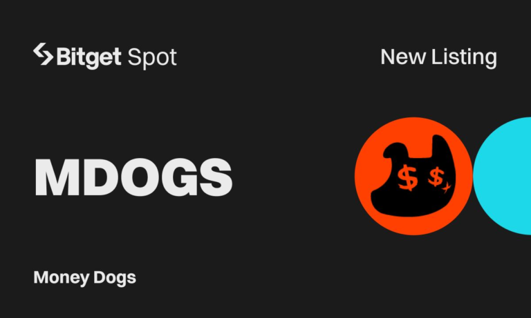 [Niêm yết đầu tiên] Bitget niêm yết Money Dogs (MDOGS) tại Innovation Zone và TON Ecosystem Zone