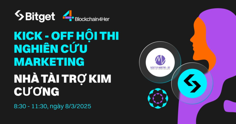Bitget đồng hành cùng Hội thi Nghiên cứu Marketing – Tôn vinh tài năng & sức mạnh phụ nữ trong kỷ nguyên số