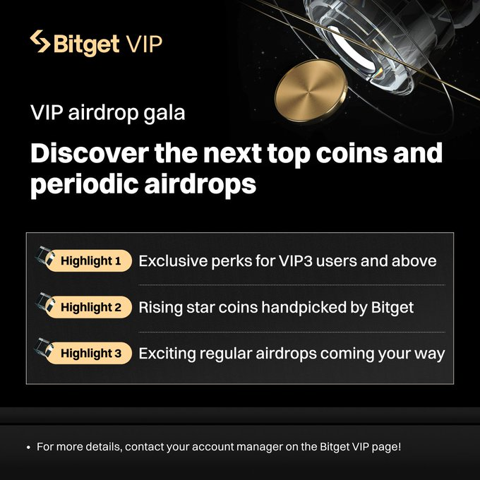 Bitget Premium VIP Airdrop Gala: Đưa Người Dùng Gần Hơn Với Tài Sản Crypto Tiềm Năng
